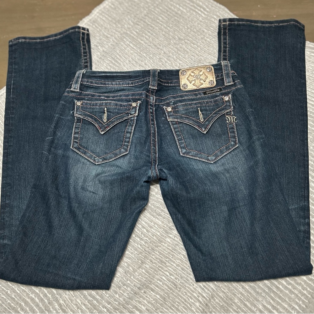 Miss Me Dark Blue Boot Cut Jeans